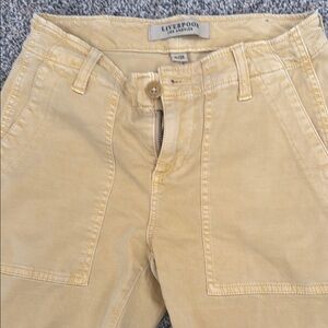 Liverpool Yellow Ankle Cargo Pants- Size 0/25